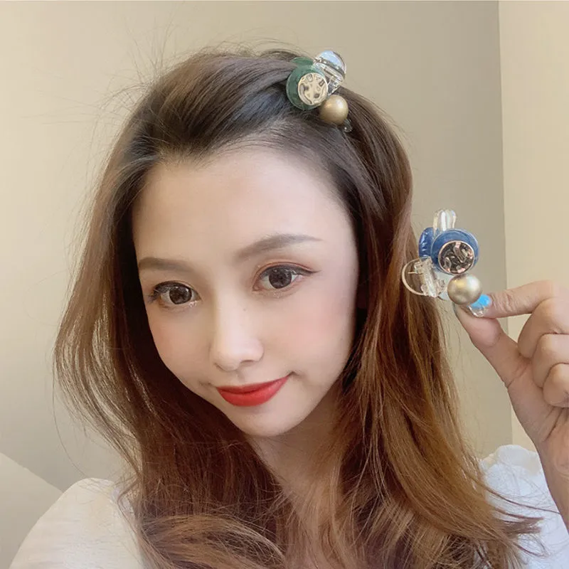 【L.Elegant】日系甜美馬卡龍色 毛絨髮夾 瀏海髮夾2入組 M1076 歷史價格詳細信息