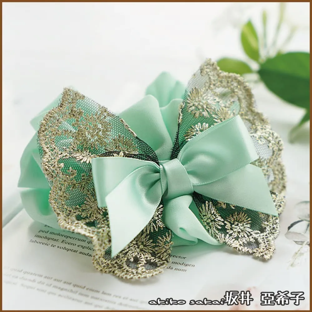 『坂井．亞希子』典雅網紗珍珠蝴蝶結造型髮簪 歷史價格詳細信息