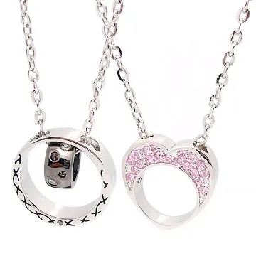 【Charme】魚 白k飾時尚情人對鍊款 歷史價格詳細信息