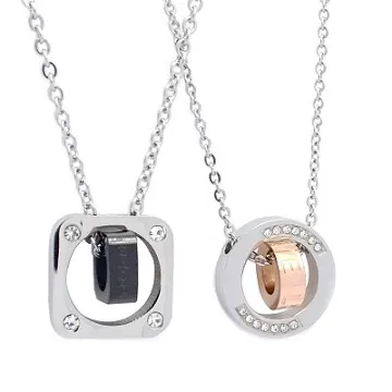 Charme 316L鋼 守護真愛 時尚情人對鍊 歷史價格詳細信息