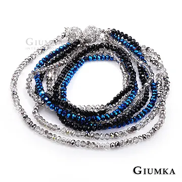 【GIUMKA】長串淺灰扁珠項鍊 MN1462-1 歷史價格詳細信息