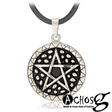 ACHOS【魔幻加冕Magic crow 白】潮流吊墬搭配鍺鈦項圈 歷史價格詳細信息