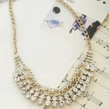 ●ECO安珂●【E1-1095】獨佔奢華鑲嵌七彩寶石項鍊 歷史價格詳細信息