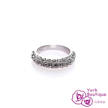 【約克精品】繽紛花火施華洛元素晶鑽包銠金戒指(SGS認證) 歷史價格詳細信息