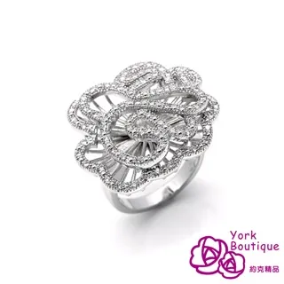 【約克精品】繽紛花火施華洛元素晶鑽包銠金戒指(SGS認證) 歷史價格詳細信息