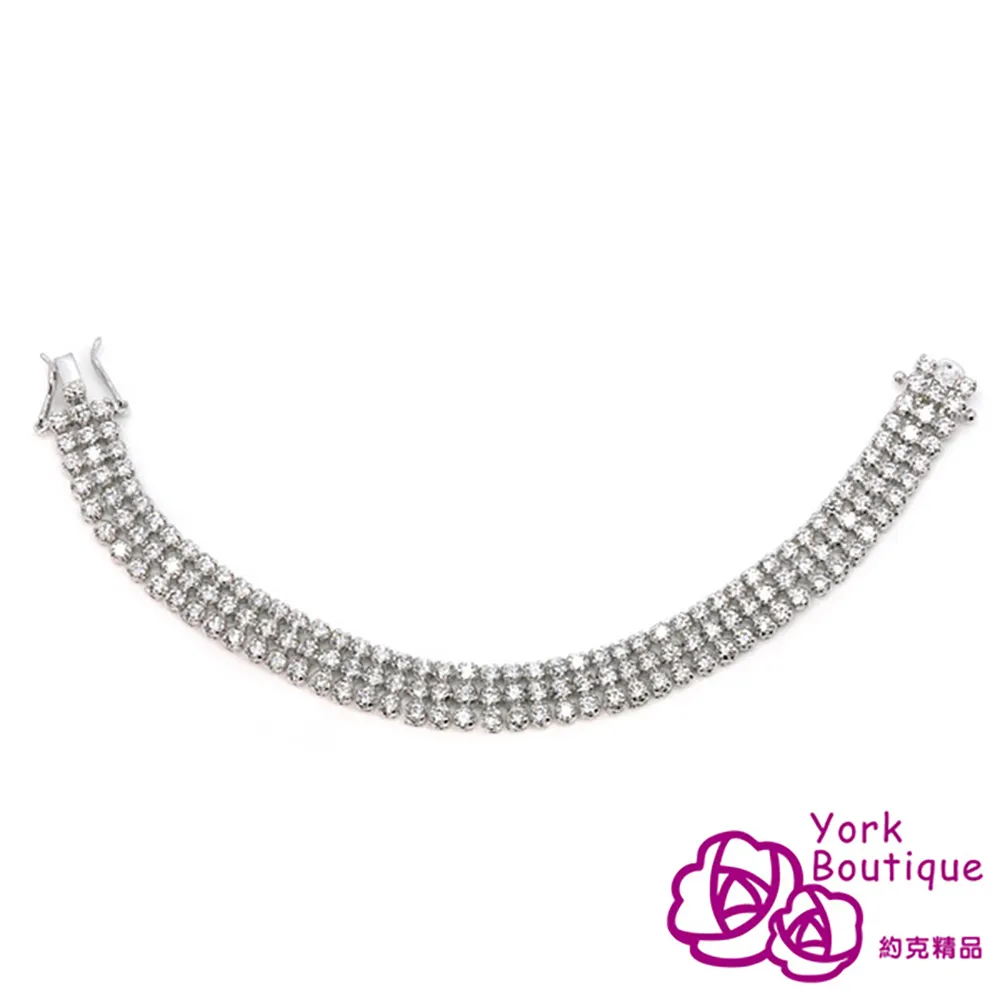 【約克精品】心心相連方晶鋯石包銠金項鍊 歷史價格詳細信息