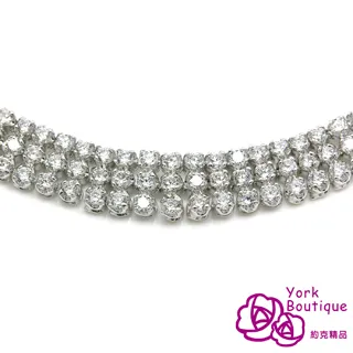 【約克精品】華麗風情方晶鋯石包銠金可換式項鍊(SGS認證) 歷史價格詳細信息