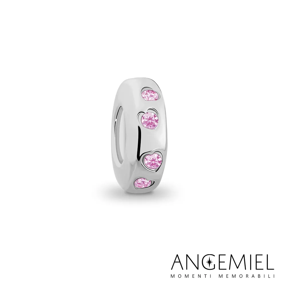 Angemiel安婕米 925純銀珠飾 雙心 固定珠 歷史價格詳細信息