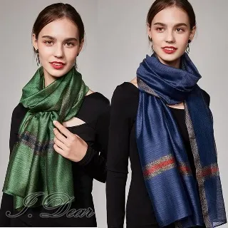 【I.Dear】蠶絲羊毛混紡立體刺繡小雛菊長絲巾披肩(5色) 歷史價格詳細信息