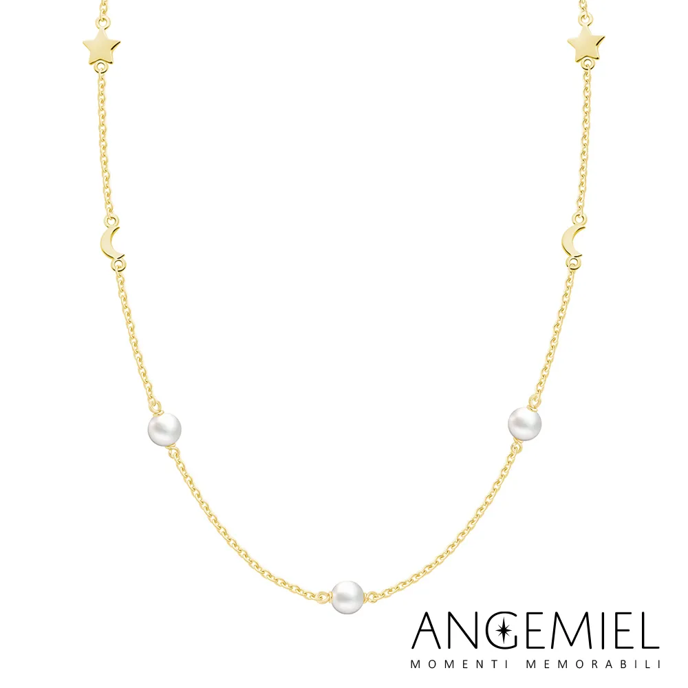 Angemiel 安婕米 Perla珍珠項鍊 一見傾心(金色) 歷史價格詳細信息