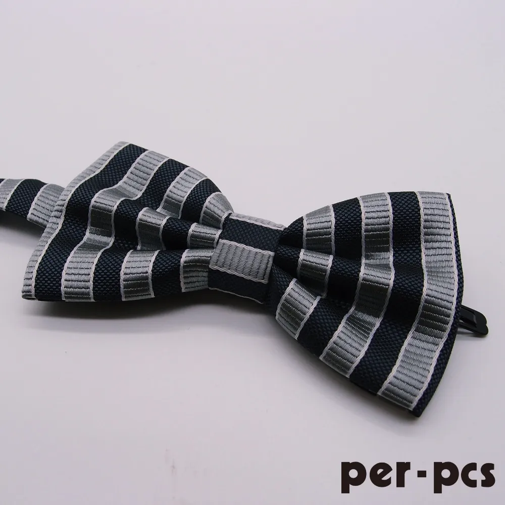 【per-pcs】紳士雙層蝴蠂結領結_灰黑(001-122) 歷史價格詳細信息
