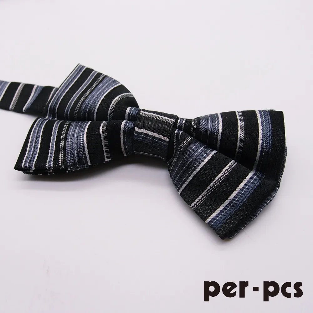 【per-pcs】紳士雙層蝴蠂結領結_灰黑(001-122) 歷史價格詳細信息