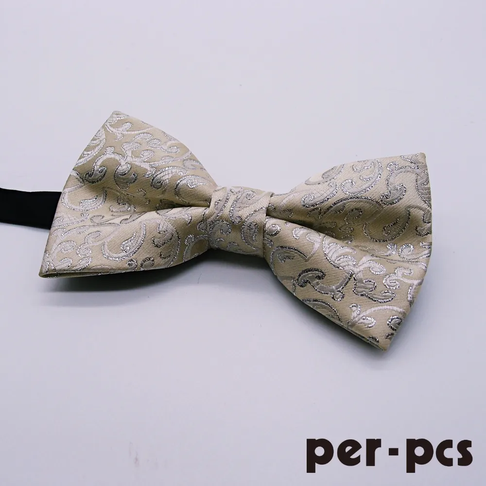 【per-pcs】紳士品味圖騰蝴蠂結領結_銀灰(005-29) 歷史價格詳細信息