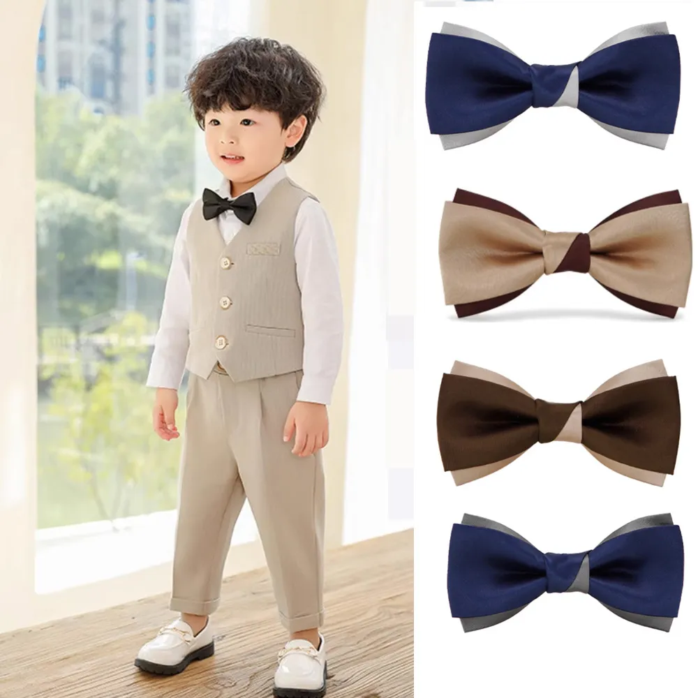 Laifuu.兒童領結扭力新郎主持結婚表演糾糾手工製 歷史價格詳細信息