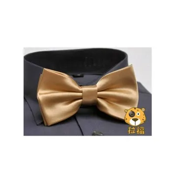 【拉福】金屬銀絲點點領結新郎結婚領結糾糾(兒童) 歷史價格詳細信息