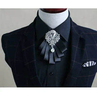 【拉福】大格紋交叉虛線新郎結婚領結糾糾(黑白色) 歷史價格詳細信息