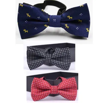 【拉福】兒童領結糾糾點點小紳士專用領結(黑銀絲點點) 歷史價格詳細信息