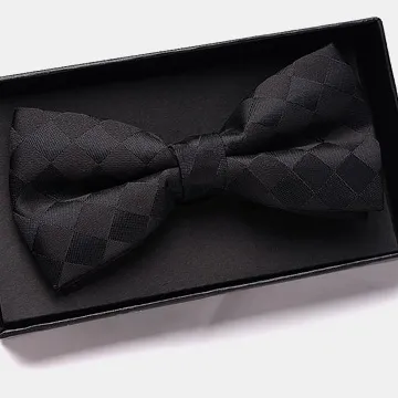 【拉福】黑底小白點色織伴郎新郎結婚領結糾糾 (兒童) 歷史價格詳細信息