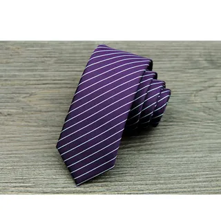 【拉福】領帶窄版領帶5.5cm防水領帶拉鍊領帶(紫) 歷史價格詳細信息