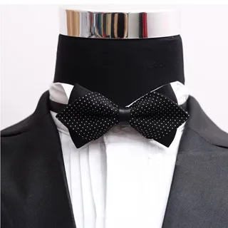 【拉福】兒童領結糾糾點點小紳士專用領結(黑銀絲點點) 歷史價格詳細信息