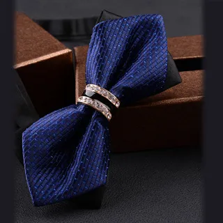 【Laifuu拉福】尖角領結立體新郎結婚領結糾糾-單領結(漸變藍) 歷史價格詳細信息