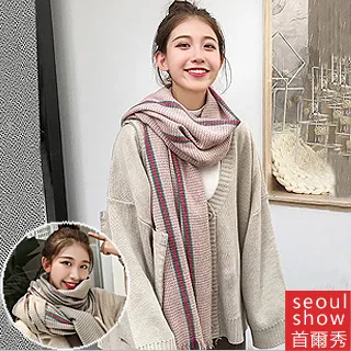 經典千鳥格仿羊絨圍巾(軍綠)[大買家] 歷史價格詳細信息