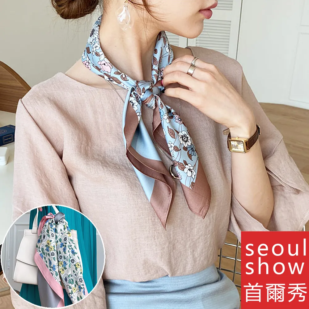 Seoul Show首爾秀 花豹英倫奢華緞面類真絲圍巾披肩 歷史價格詳細信息