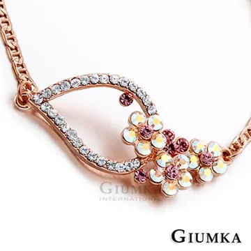 【GIUMKA】甜蜜花精靈手鍊 銀色白鋯 MB353-1 歷史價格詳細信息
