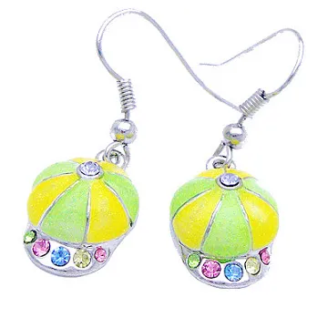 charme~俏皮童趣風~烤漆電話造型閃亮大C圈耳環~ 歷史價格詳細信息