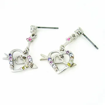 【Charme】愛的蔓延 白k飾時尚情人對鍊 歷史價格詳細信息