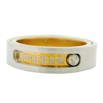 【Charme】316L鋼  真摯愛戀 茶鋼時尚女戒款 歷史價格詳細信息