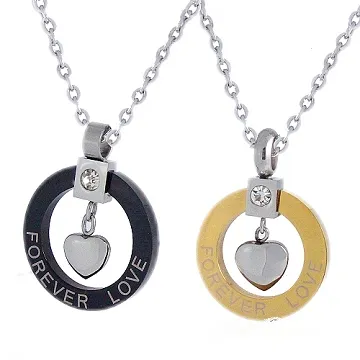 Charme 316L鋼 愛是Love 時尚情人對鍊 歷史價格詳細信息