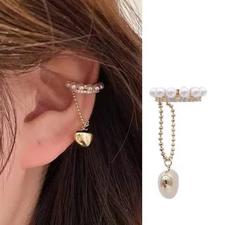 NER092Charme韓國新品 波爾多 仿珠水晶鑽多線條造型耳骨夾 金色 歷史價格詳細信息