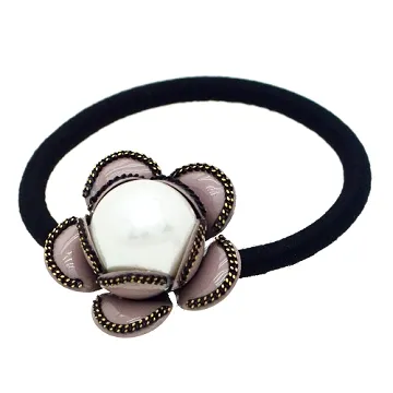 Charme 韓國新品 山茶花大珍珠髮圈 粉色 歷史價格詳細信息