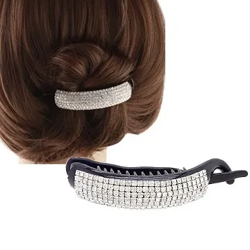 Charme 韓國流行 閃亮水鑽三顆仿珠造型小抓夾 歷史價格詳細信息