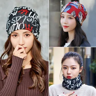 【幸福揚邑】造型頭巾套頭帽防塵口罩面罩保暖圍脖圍巾-英文款 歷史價格詳細信息