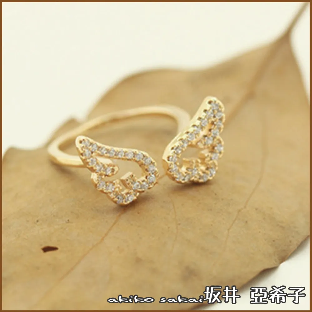 天使翅膀開口戒指(銀色) 歷史價格詳細信息