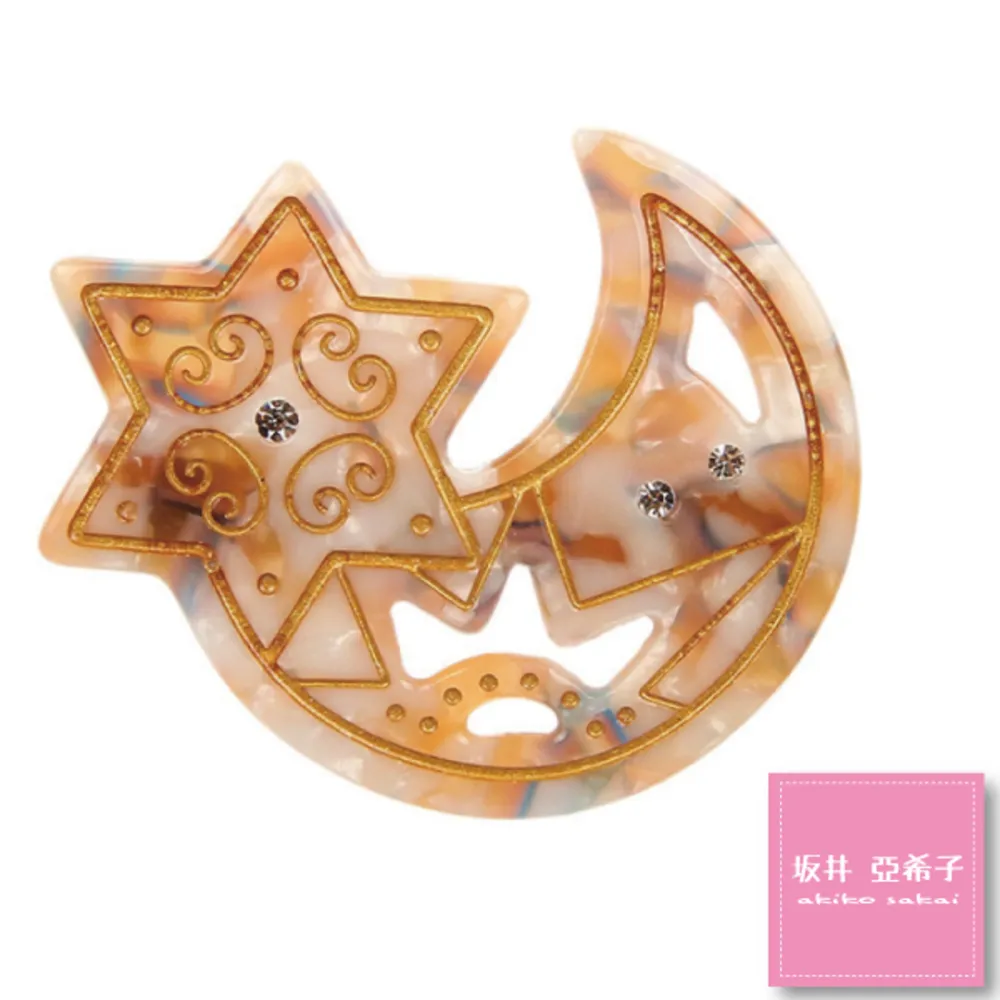 『坂井．亞希子』星空幻影立體六芒星不對稱造型耳環 歷史價格詳細信息