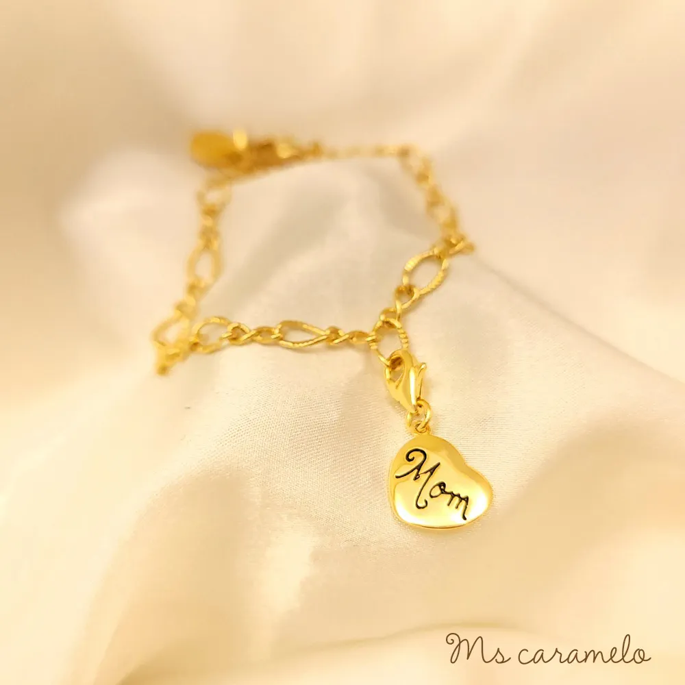 【焦糖小姐 Ms caramelo】愛心粉紅寶石手鍊 歷史價格詳細信息