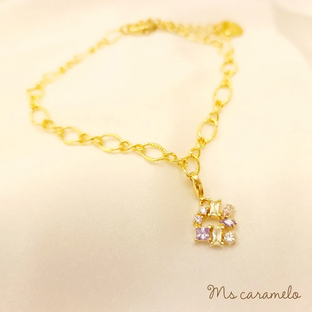 【焦糖小姐 Ms caramelo】彩色鋯石 貝珠 Fancy 項鍊 歷史價格詳細信息