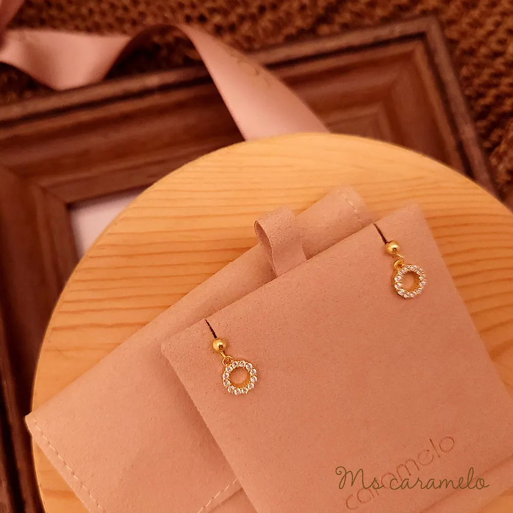 【焦糖小姐 Ms caramelo】925純銀 鋯石耳環 歷史價格詳細信息