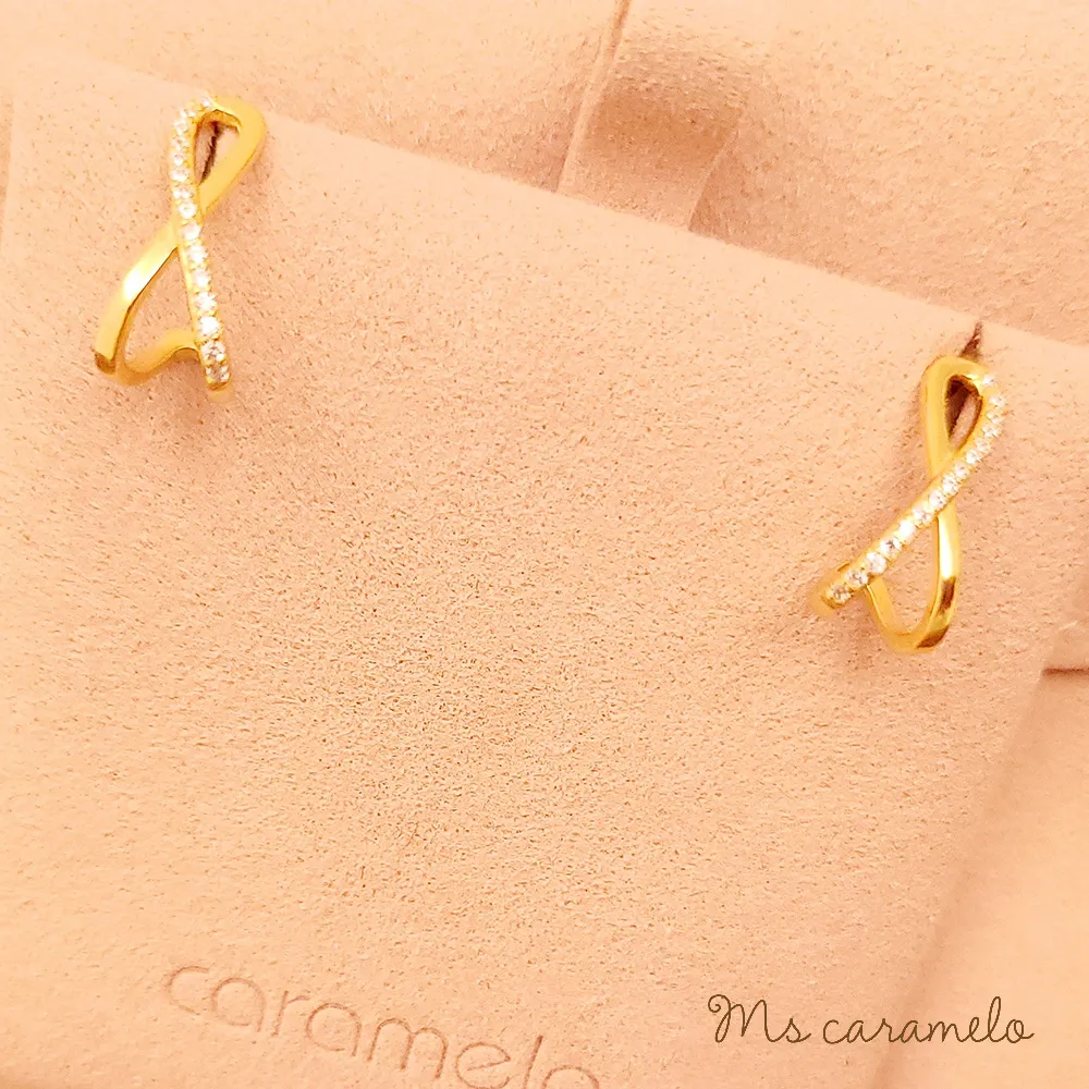 【焦糖小姐 Ms caramelo】925純銀 鋯石耳環 歷史價格詳細信息