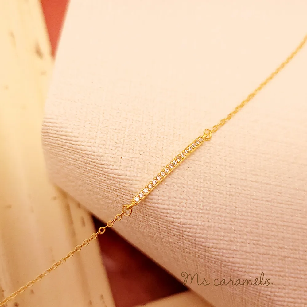 【焦糖小姐 Ms caramelo】925純銀 鋯石&貝珠 項鍊 歷史價格詳細信息