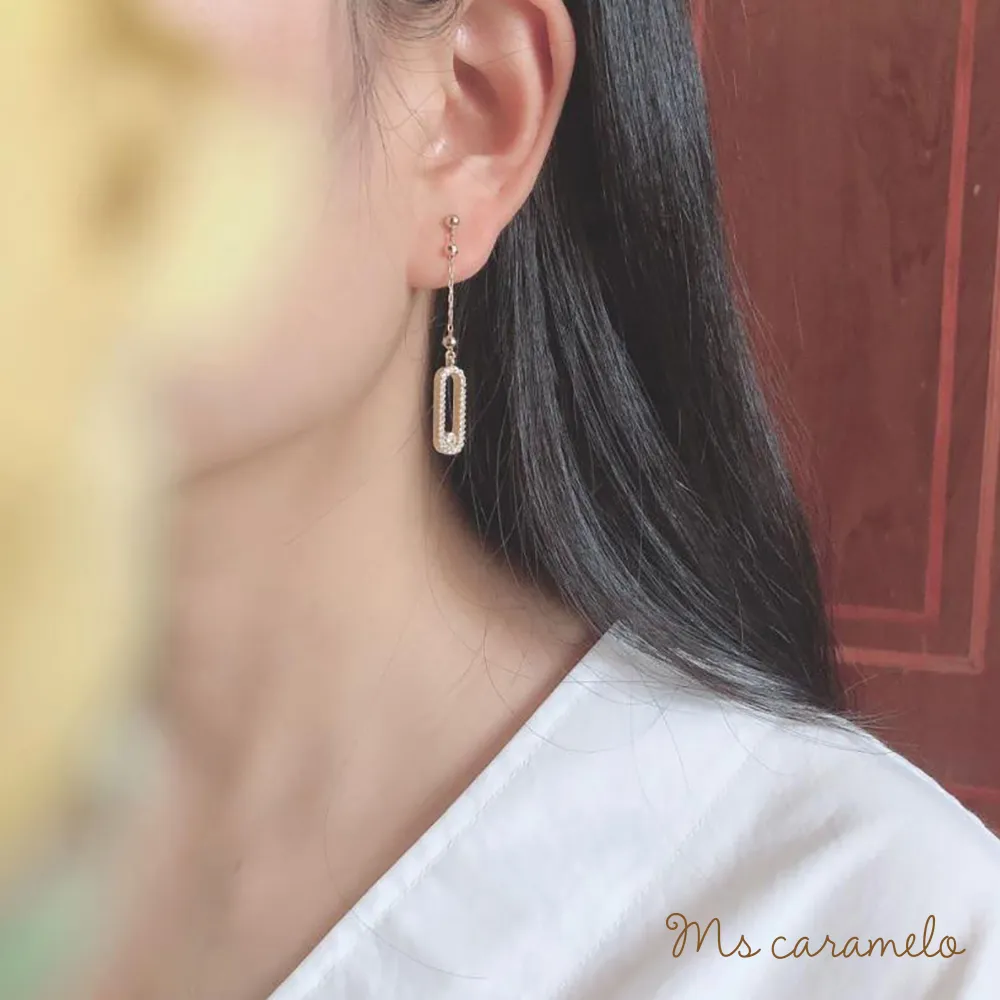 【焦糖小姐 Ms caramelo】925純銀 鋯石耳環 歷史價格詳細信息