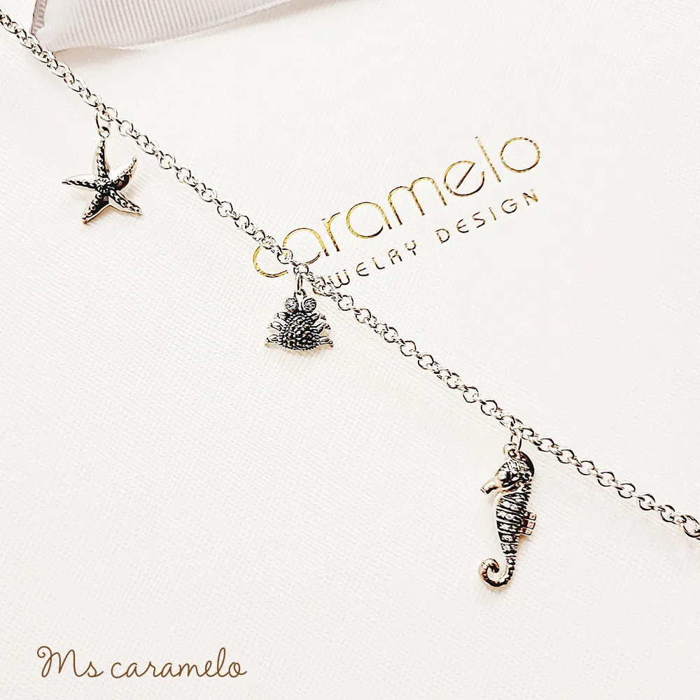 焦糖小姐-Ms-caramelo-925銀鍍K白 碧璽項鍊(黃水晶 黑剛玉 石榴石項鍊) 歷史價格詳細信息