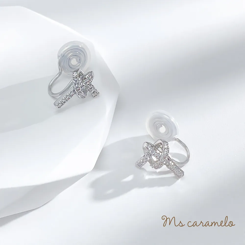 【焦糖小姐 Ms caramelo】夾式 鋯石耳環 歷史價格詳細信息