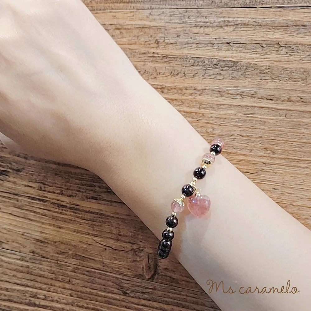 【焦糖小姐 Ms caramelo】藍水晶手鍊 10月誕生石 (K白款) 歷史價格詳細信息