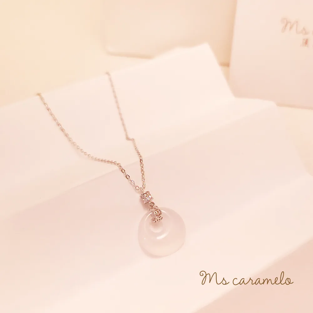 【焦糖小姐 Ms caramelo】925純銀 鋯石&貝珠 項鍊 歷史價格詳細信息