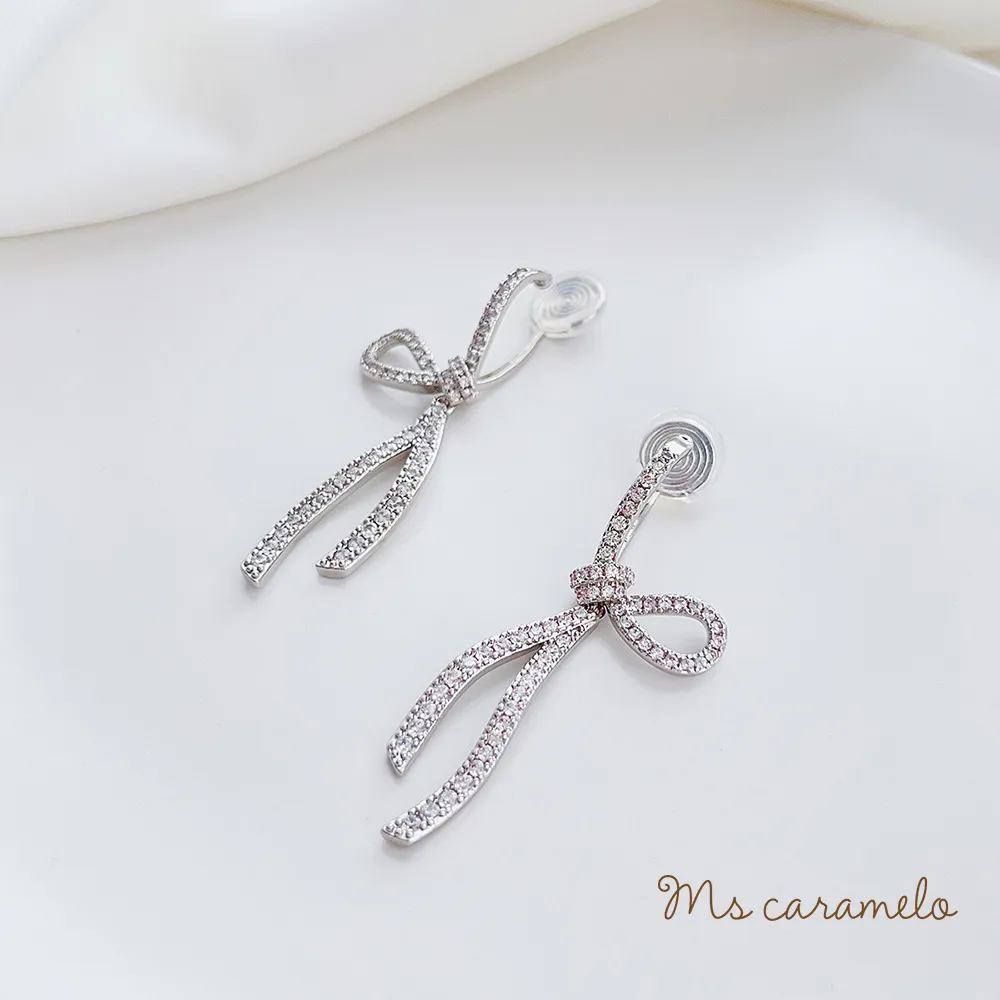 【焦糖小姐 Ms caramelo】夾式 鋯石耳環 歷史價格詳細信息