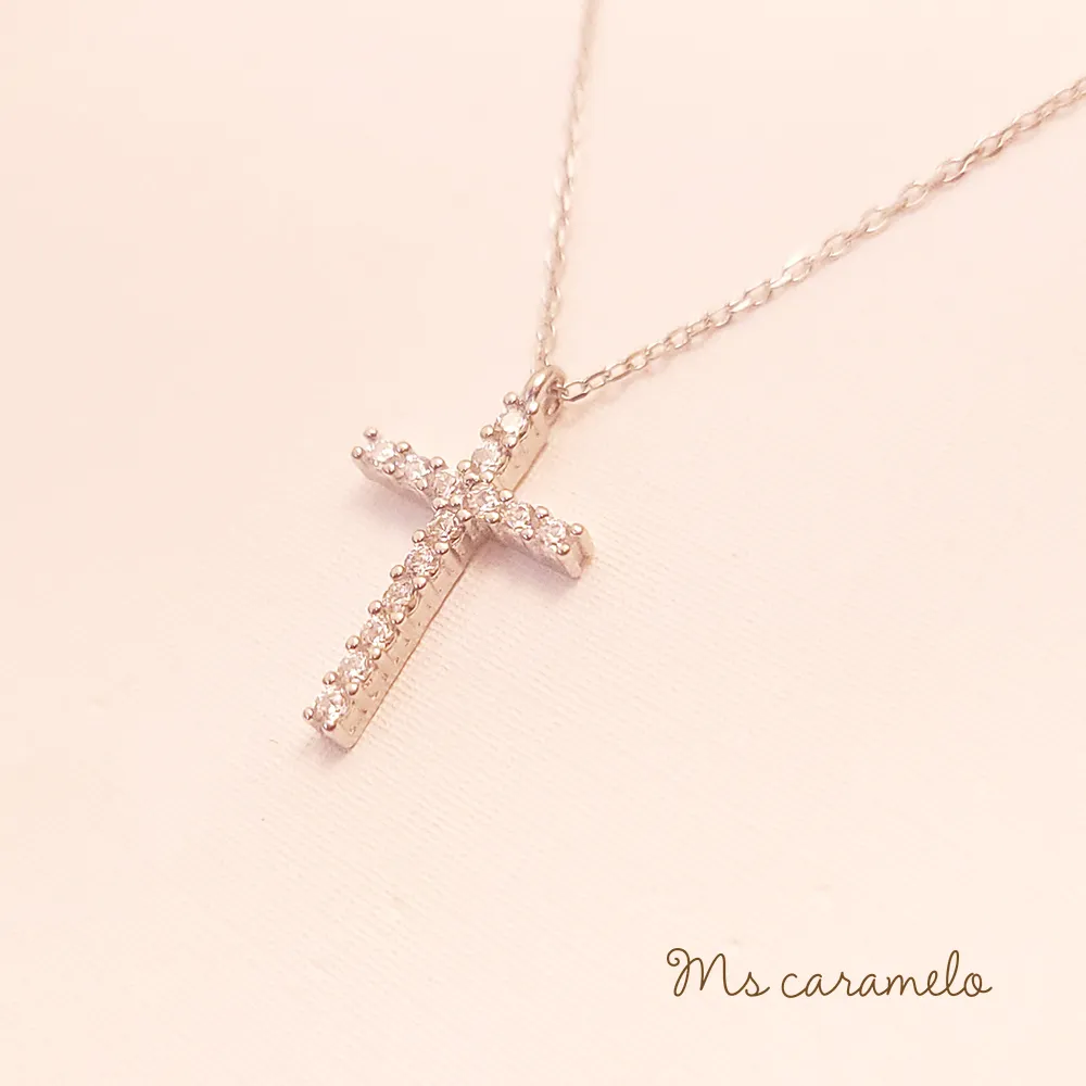 【焦糖小姐 Ms caramelo】925純銀 十字小花 鋯石耳環 歷史價格詳細信息